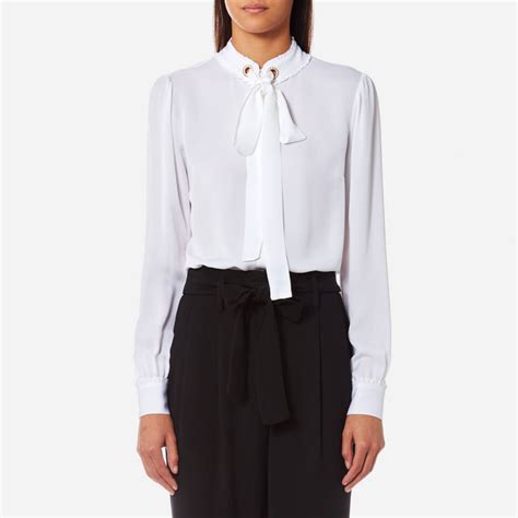 michael kors ties|michael kors tie neck blouse.